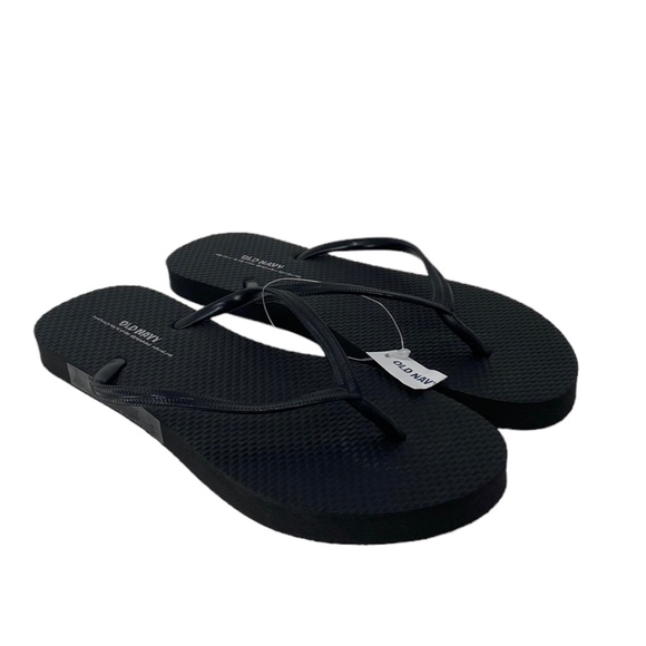 Old Navy Flip Flop Sandals Summer for Woman Black Rubber 737433-00-1 - Picture 5 of 10
